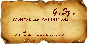 Glöckner Szilárda névjegykártya